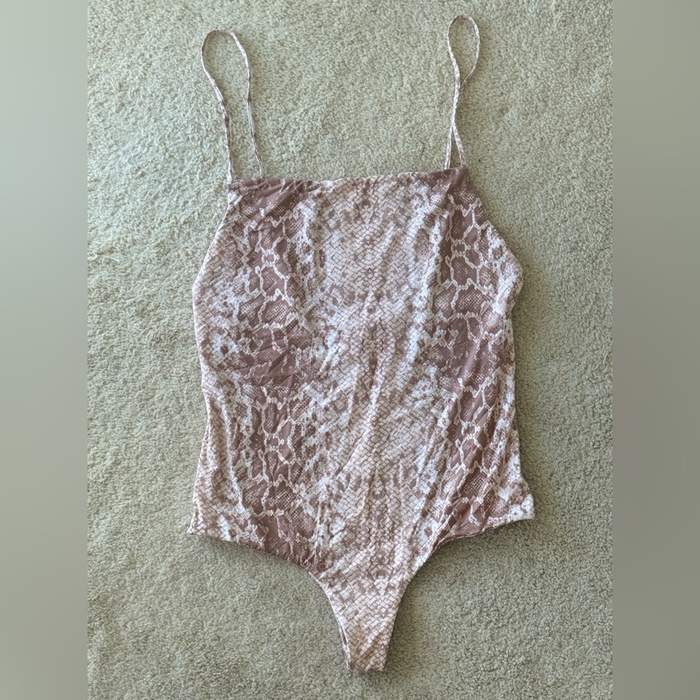 Snake Print Bodysuit